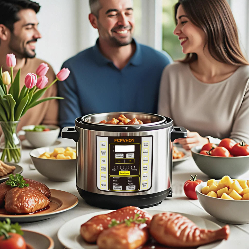 6 Qt Electric Pressure Cooker Nine In One Safer Venting