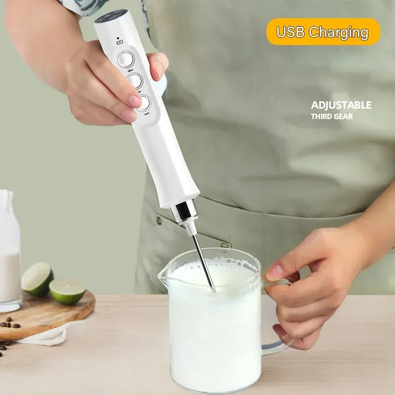 Balashov 3 In 1 Wireless Electric Milk Frother And Whisk