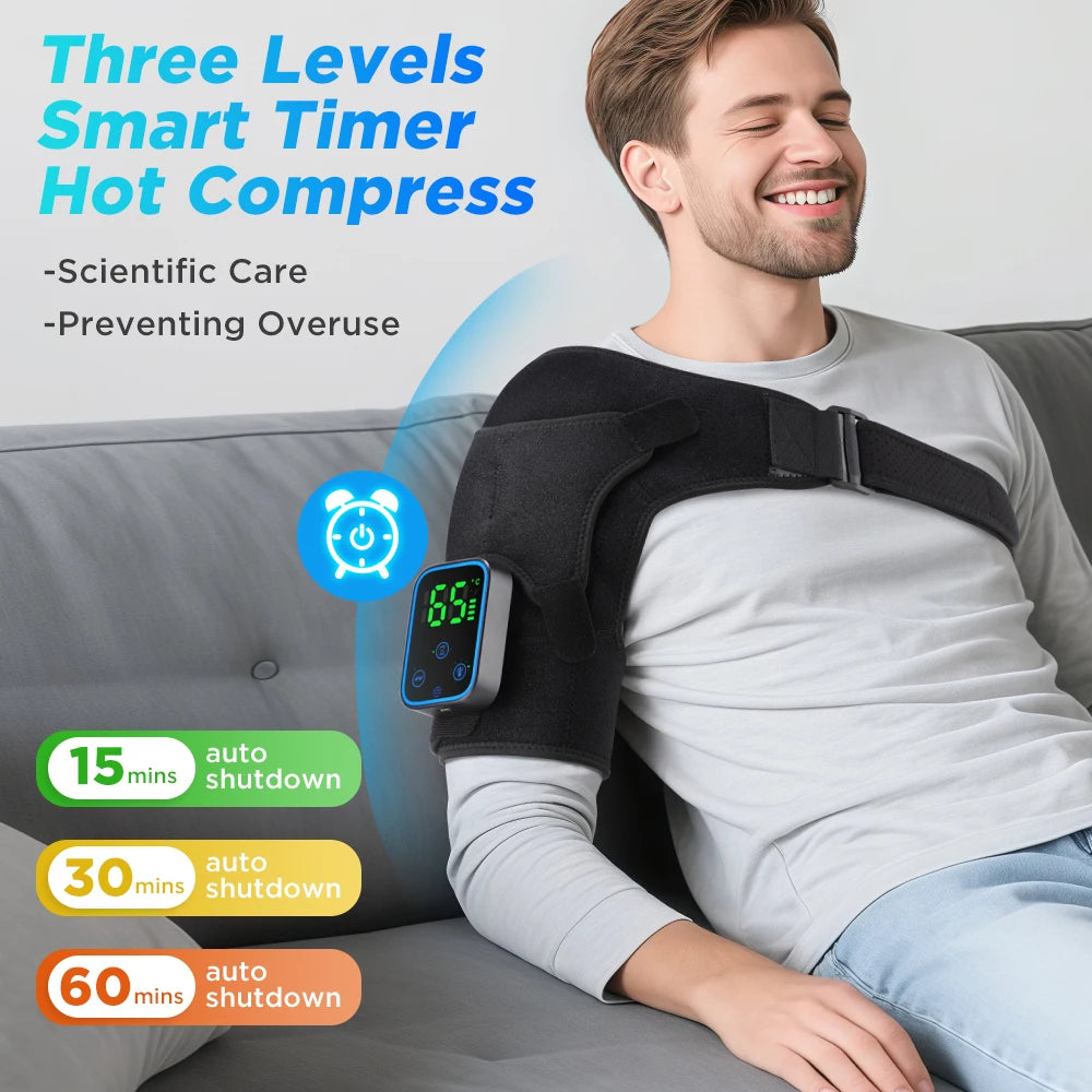Hailicare Wireless Graphene Heating Massager For Shoulders Knees Elbows