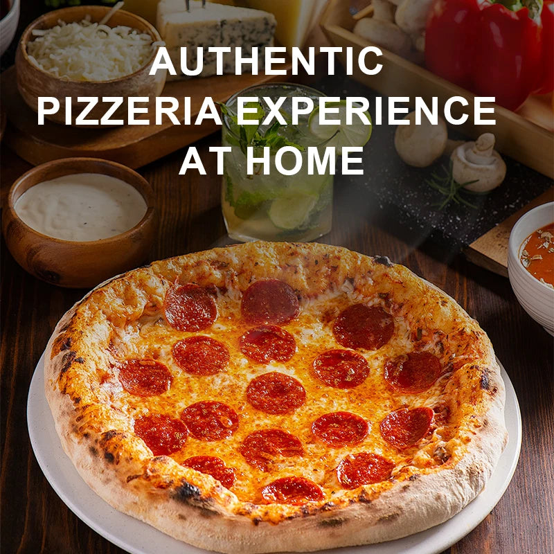 Electric Pizza Oven 1200W Countertop With 5 Minute Crisp