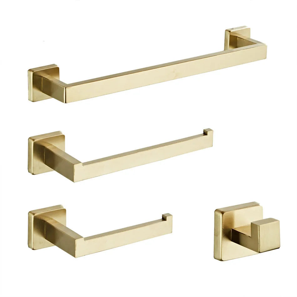 Onyzpily Bathroom Hardware Set Kit Wall Shelf Towel Bar