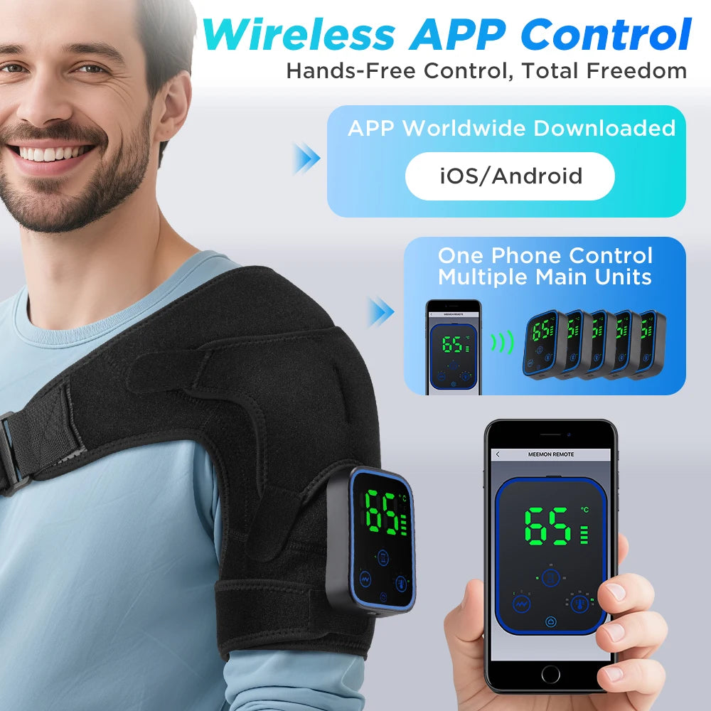 Hailicare Wireless Graphene Heating Massager For Shoulders Knees Elbows