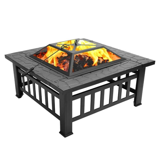 Outdoor Metal Fire Pit For Patio Garden Wood Burning