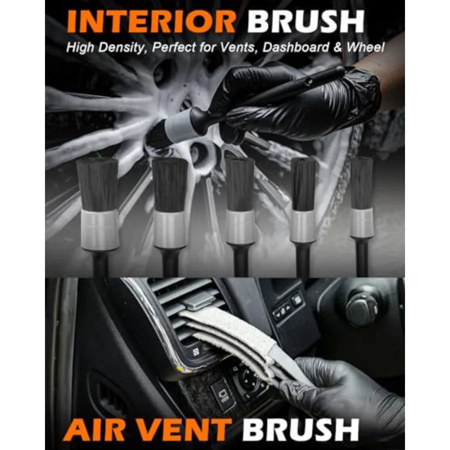 Windshield Cleaner Tool Kit For Car Detailing With 200g Gel