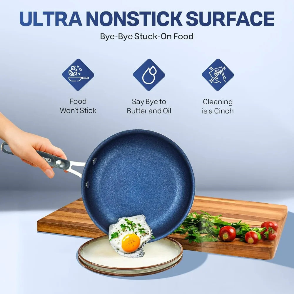 Granitestone Non-Stick Cookware Set Complete Pots And Pans Collection