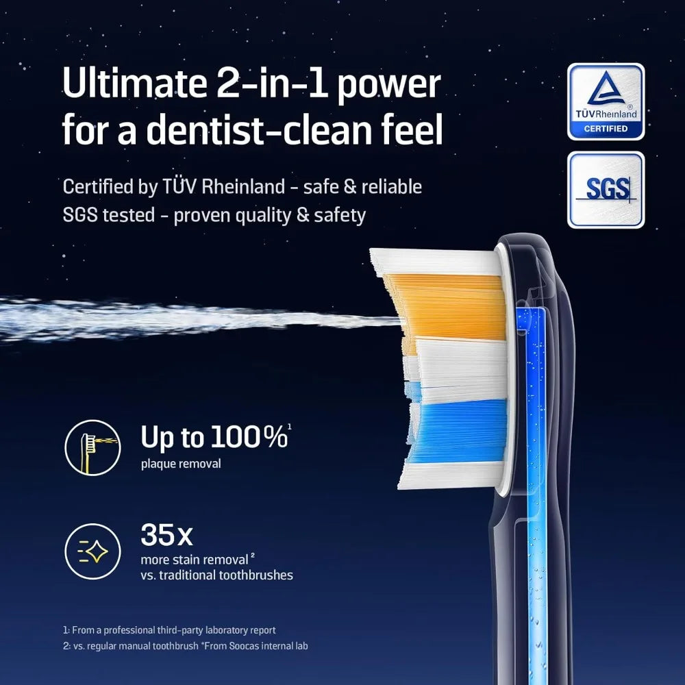 Soocas NEOS II Electric Toothbrush With Water Flosser For Travel
