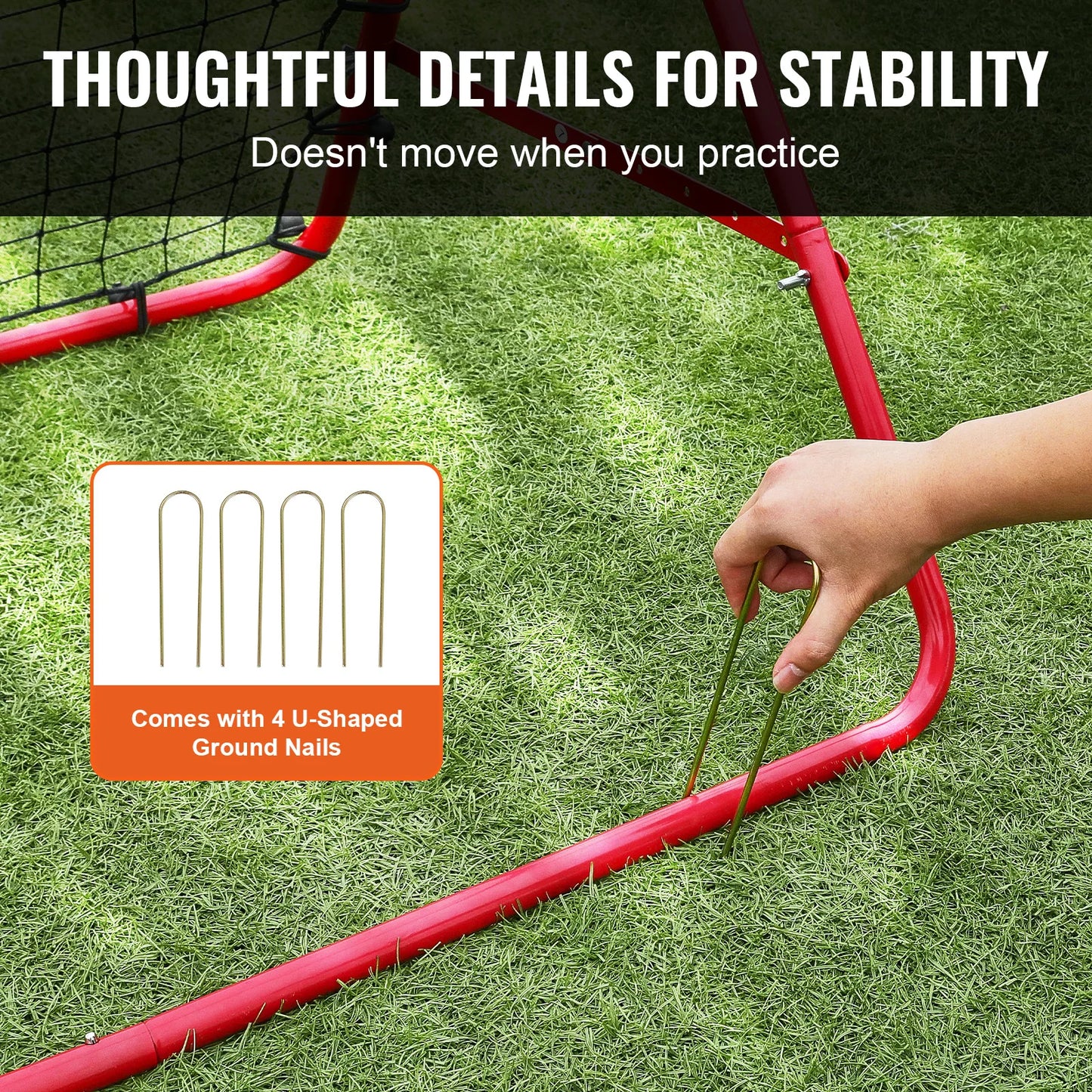 VEVOR Soccer Rebounder Net Portable Training Equipment For Football