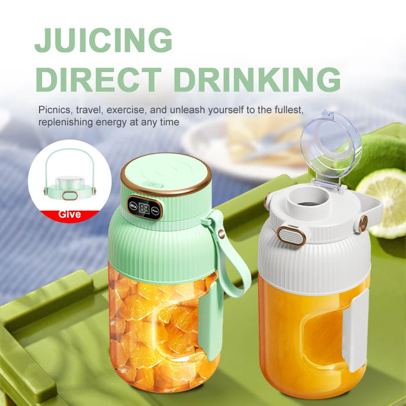 Portable USB Juicer Blender 1000ml for Smoothies