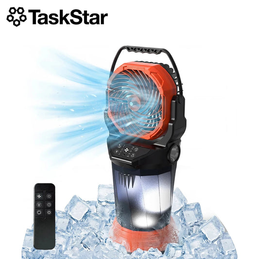 Portable Misting Fan With 3 Nozzles 2L Tank RGB Light