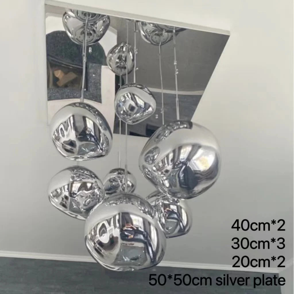 CNDL Nordic Loft Lava LED Pendant Light PVC Living Room