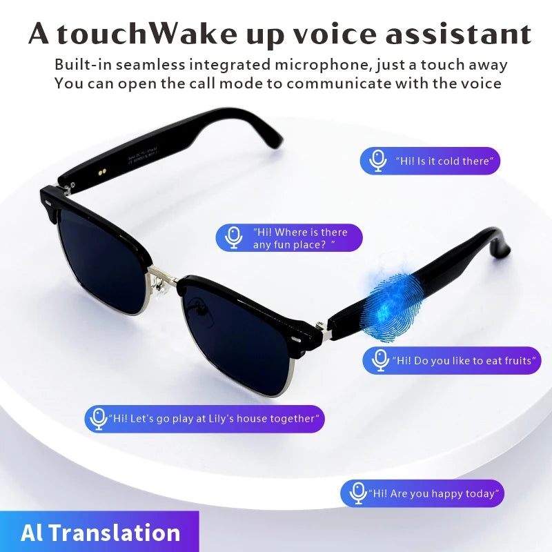 SENBONO Smart Glasses AI Translation Real Time Multilingual Support