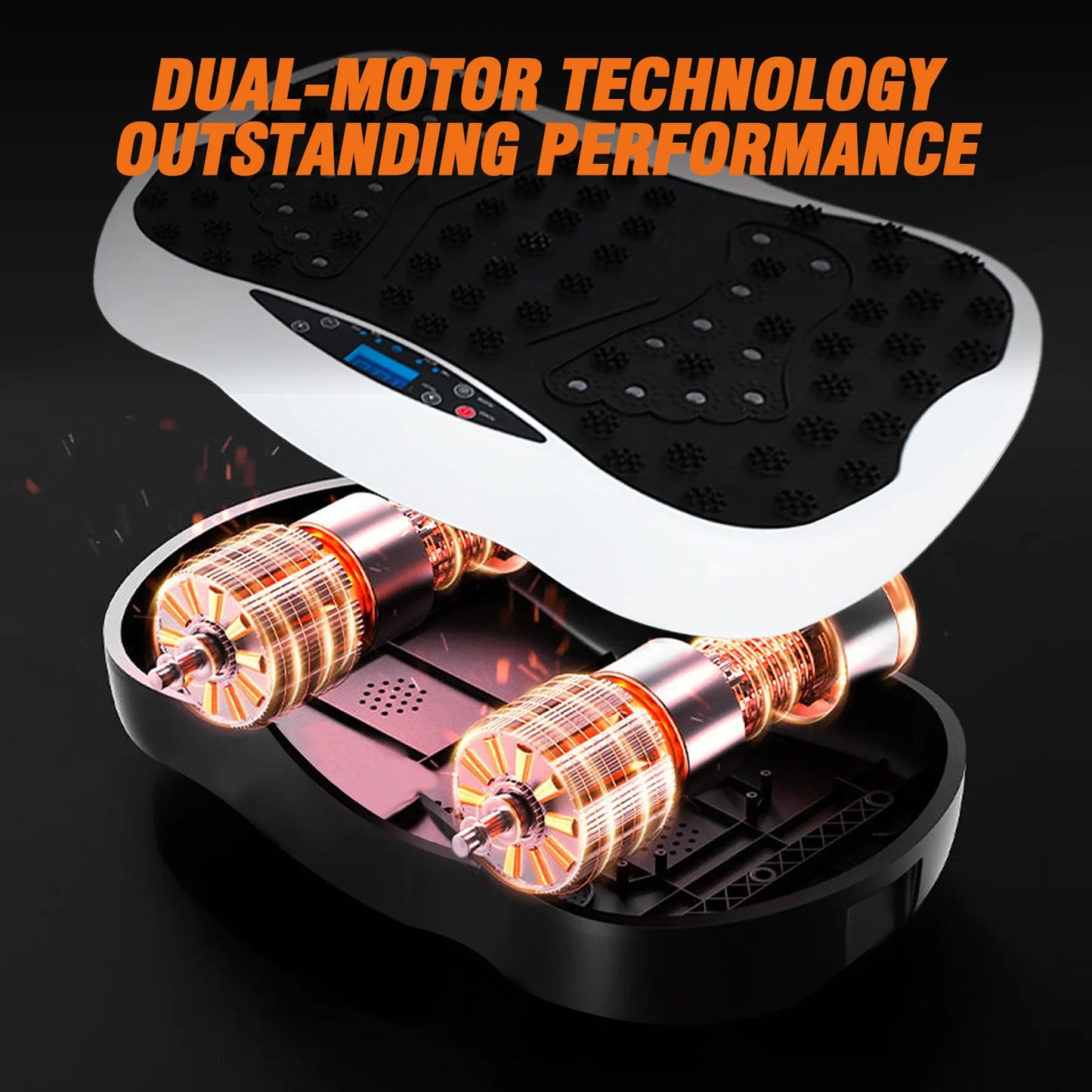 Full Body Vibration Plate Exercise Machine With Resistance Bands Remote