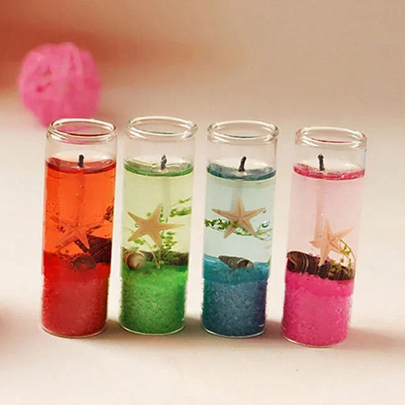 Aromatherapy Scented Smokeless Jelly Candle Ocean Shells Valentines Gift