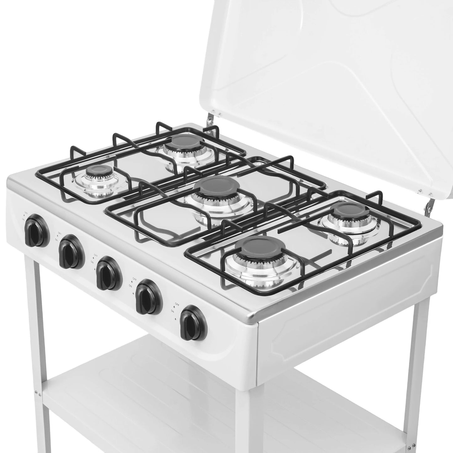 Five Burner Natural Gas Freestanding Grill For Outdoor Cooking
