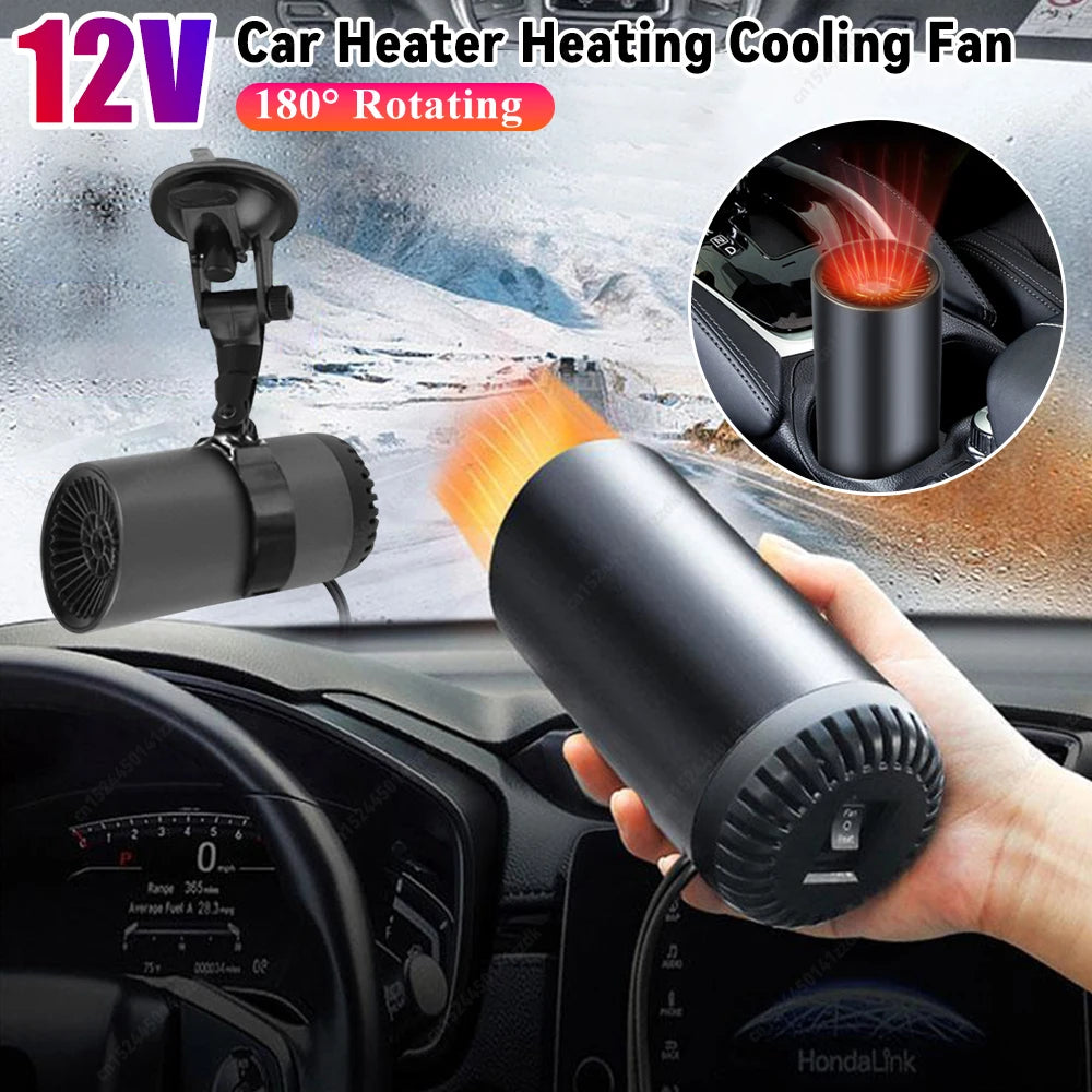 APWIKOGER 2in1 12V Car Heater Defogger Suction Cup