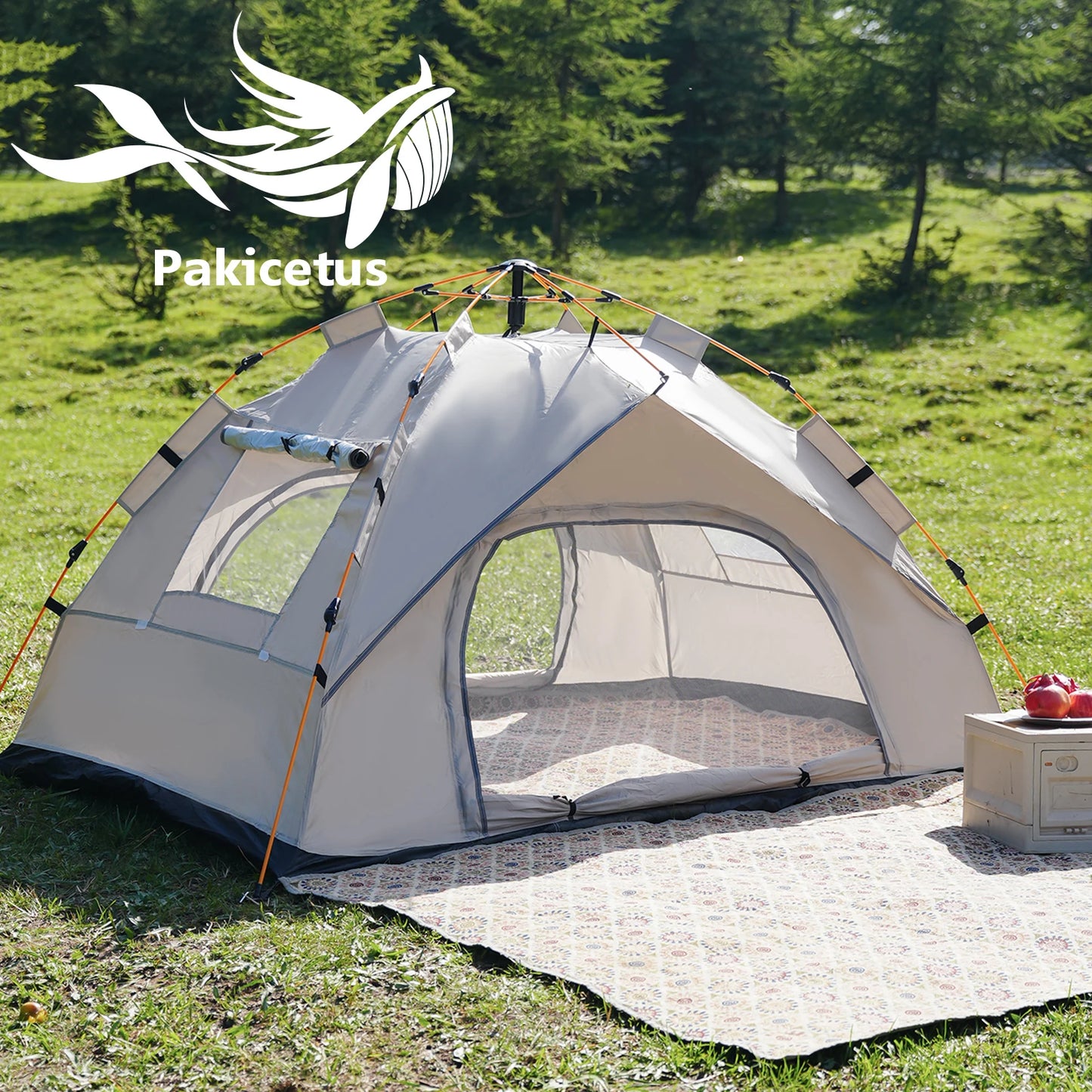 Pakicetus Compact Auto Tent Quick Setup Sunshade All Weather