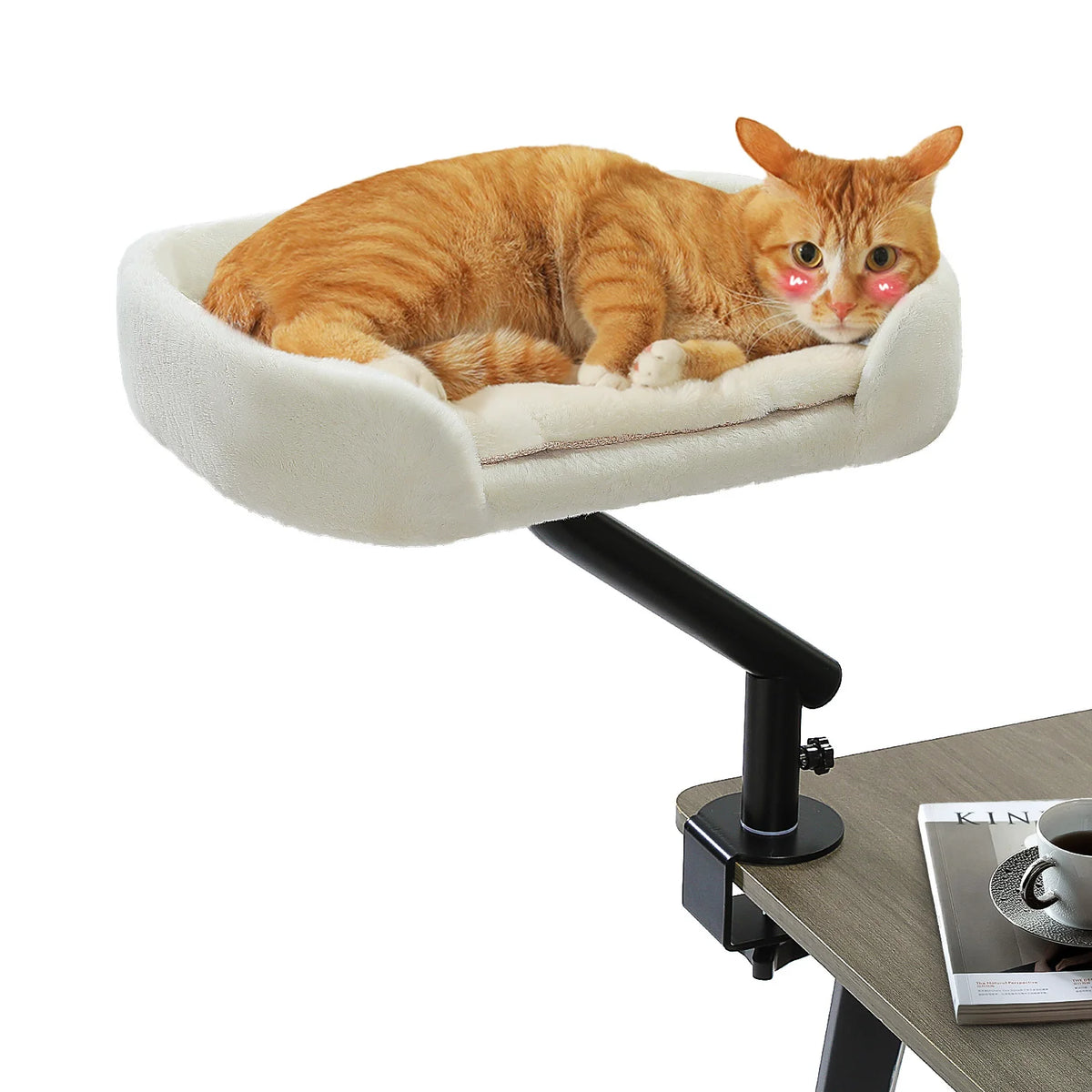 Pawz Road Rotating Table Cat Bed Stand For Indoor Cats