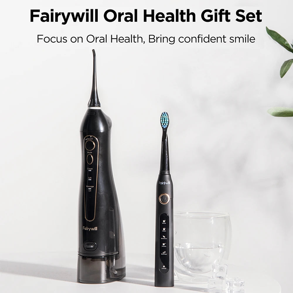 Fairywill Water Flosser Oral Irrigator Rechargeable Portable 3 Modes
