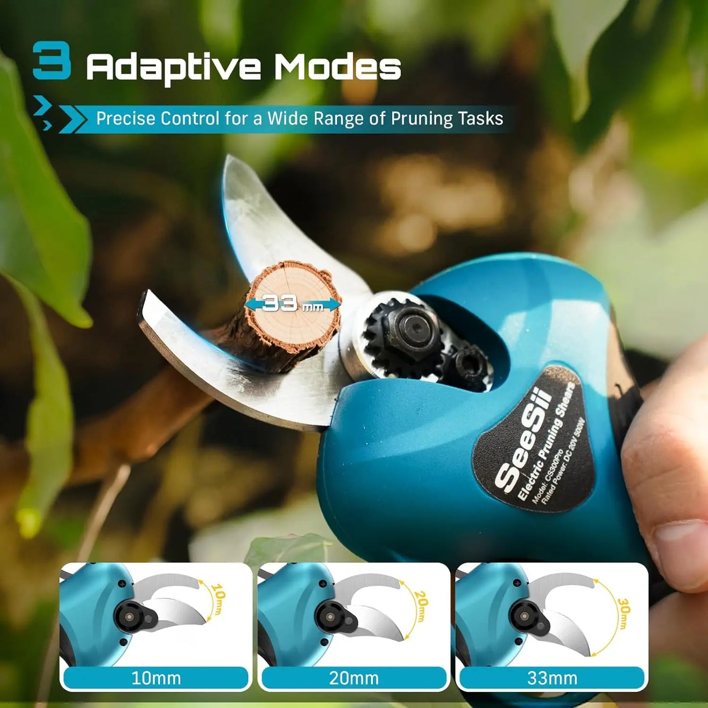 Seesii Brushless Cordless Chainsaw And Pruning Shears Combo