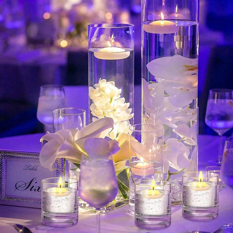 Floating Unscented Candles Disc Set For Wedding And Home Decor