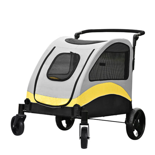 Breathable Foldable Four Wheel Portable Dog Stroller For All Breeds