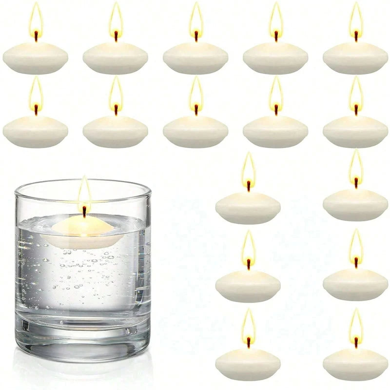 Floating Unscented Candles Disc Set For Wedding And Home Decor