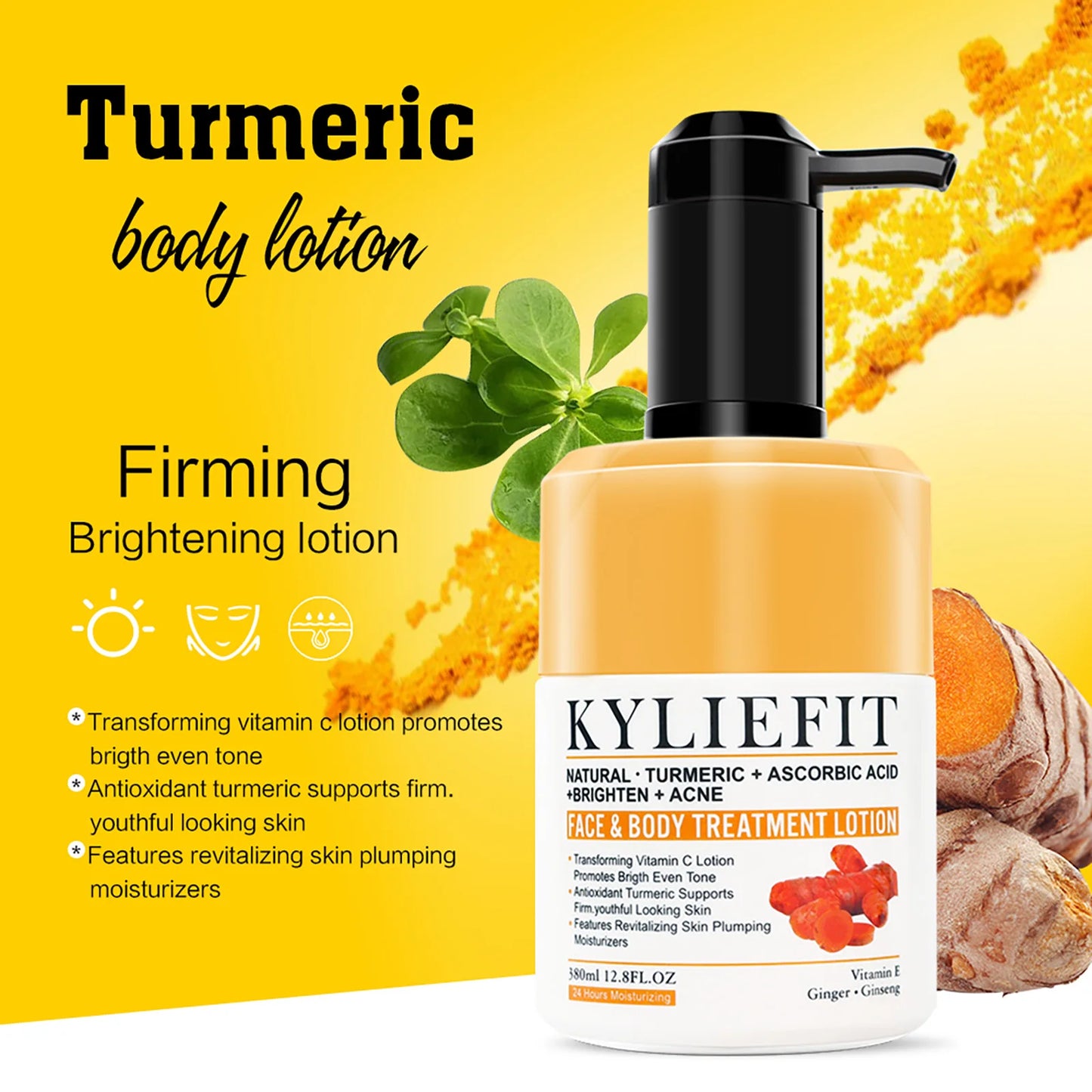 AILKE Organic Turmeric Skin Care Set For Brightening Acne Removal