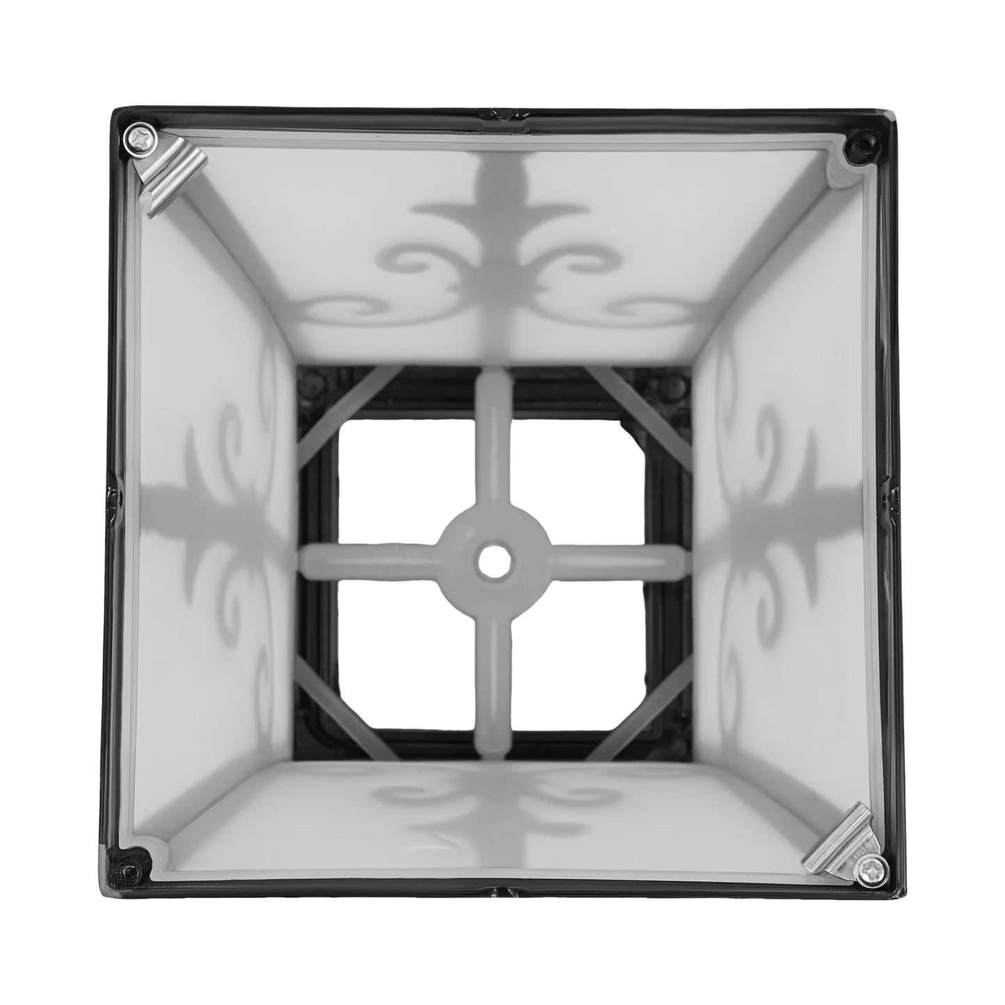 Bymaocar Outdoor Solar Post Light 85-265V with Remote Control
