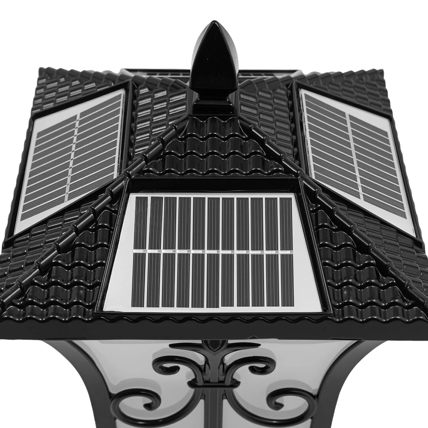Bymaocar Outdoor Solar Post Light 85-265V with Remote Control