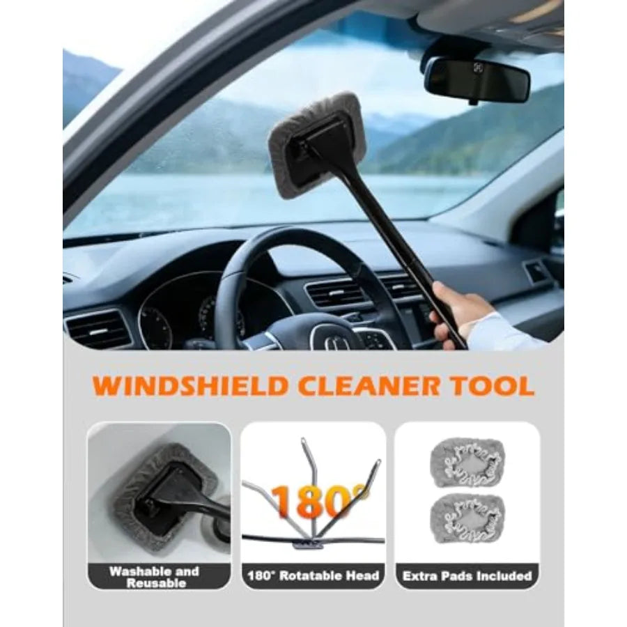 Windshield Cleaner Tool Kit For Car Detailing With 200g Gel