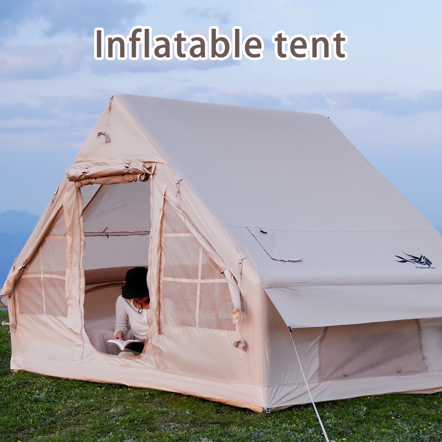 Pakicetus Inflatable Camping Tent Quick Setup Frame Four Season Shelter