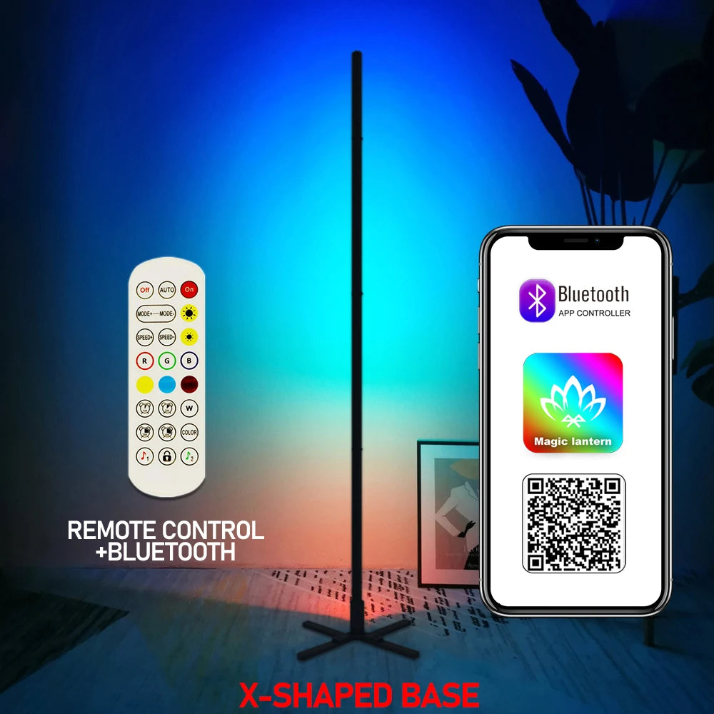 YILIN RGBIC LED Floor Lamp With Smart App Remote Control