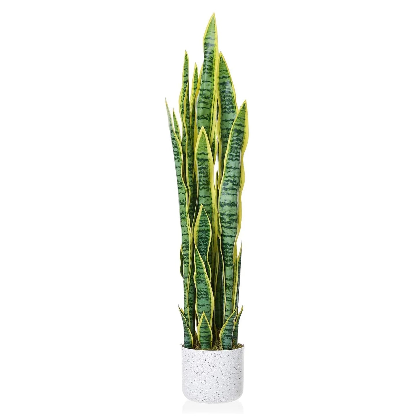 HiMISSCN Sansevieria Snake Plant Artificial in Planter