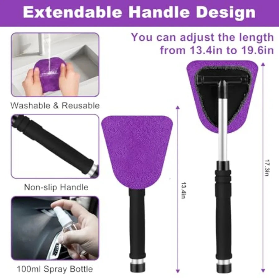 Windshield Cleaner Tool 17-Piece Car Interior Cleaning Kit