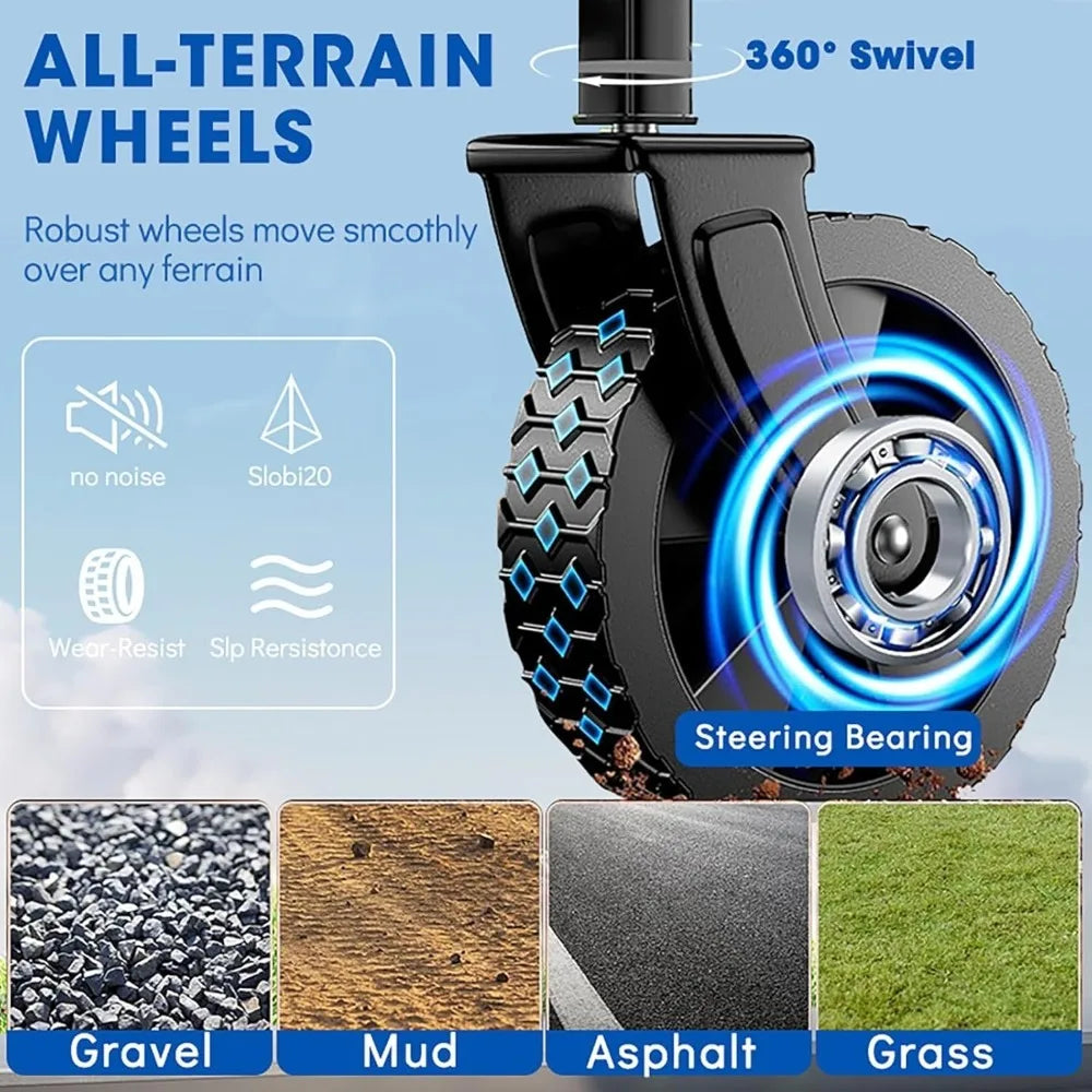 Collapsible Wagon Foldable All-Terrain Grocery Beach Wagon Cart