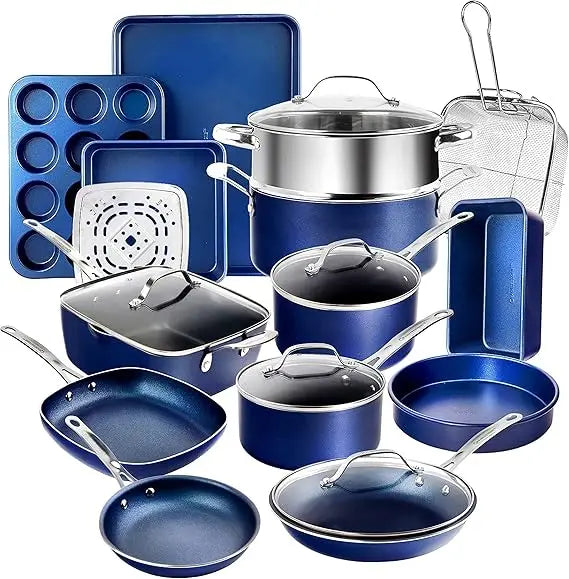 Granitestone Non-Stick Cookware Set Complete Pots And Pans Collection