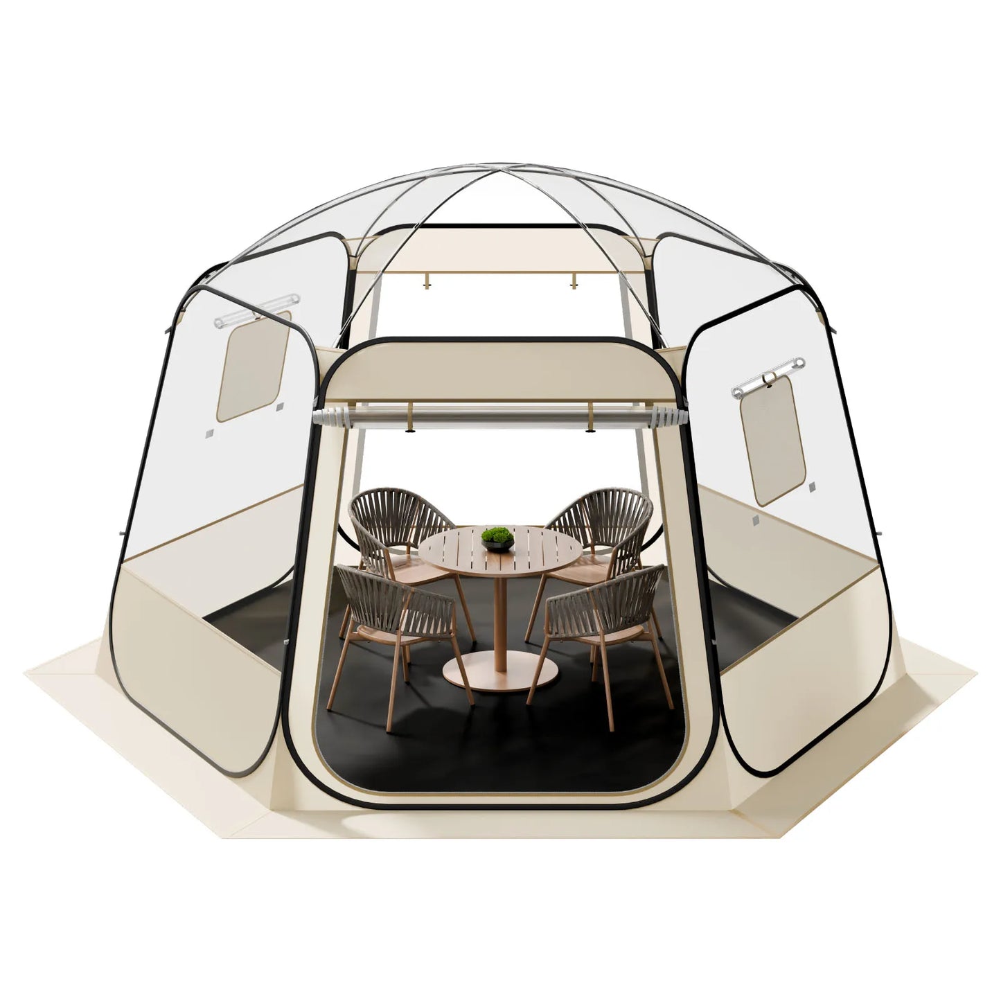 SucceBuy Pop Up Bubble Tent Waterproof And UV Resistant Dome Tent With Windows