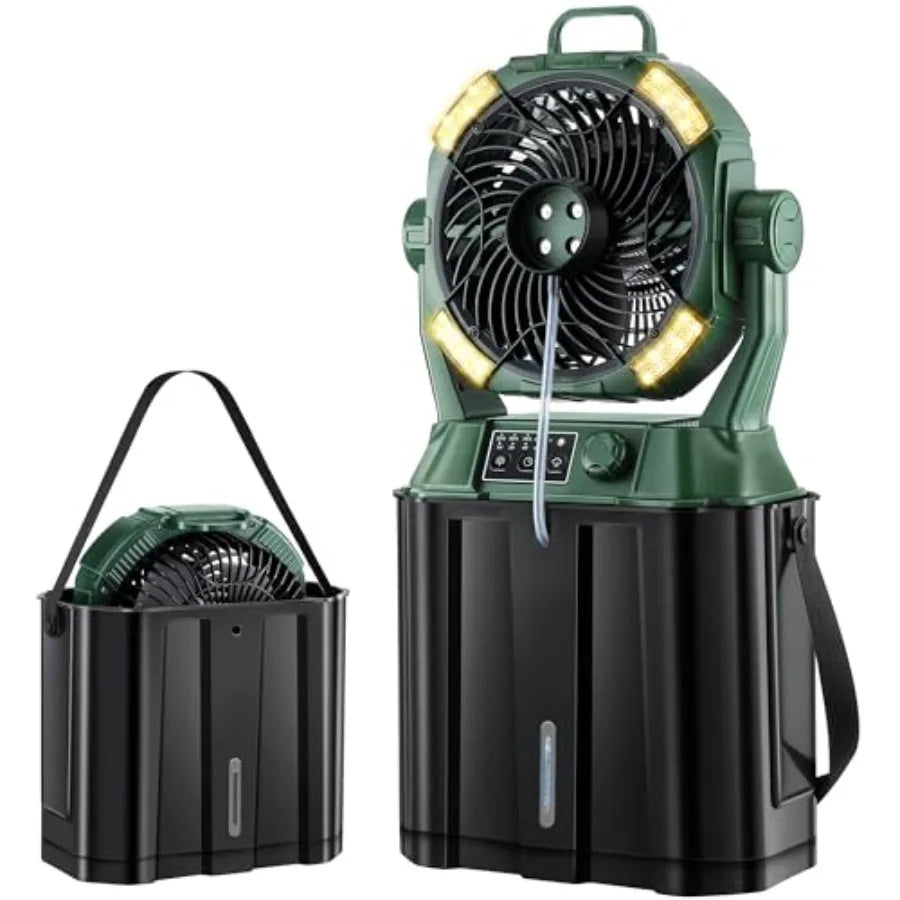 Portable Outdoor Misting Fan for Patio with USB Power 20000mAh