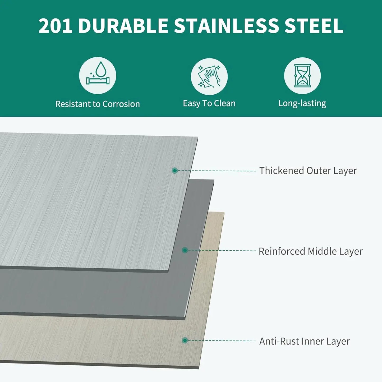 Stainless Steel Kitchen Work Table With Wheels And Three Shelves