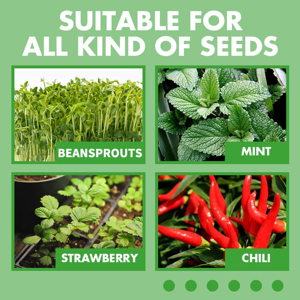 12 Holes Seed Germination Tray With Humidity Dome For Seedlings