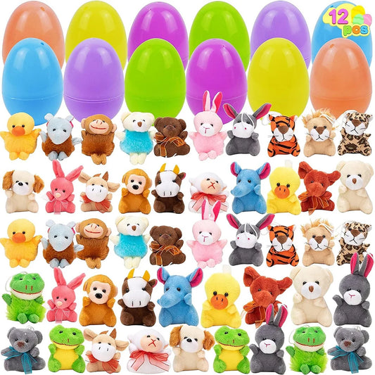 12 24 48 Pack Prefilled Easter Eggs Stress Relief Toys for Kids