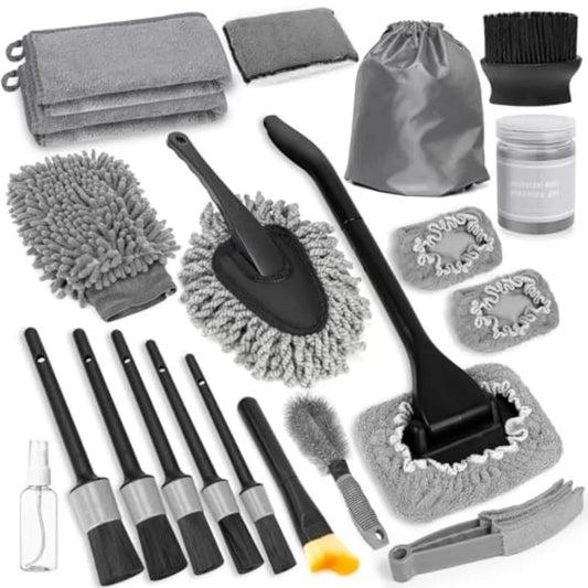 Windshield Cleaner Tool Kit For Car Detailing With 200g Gel