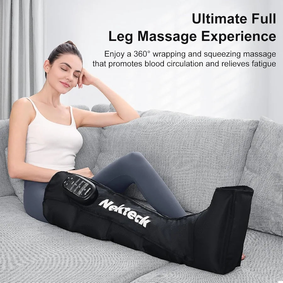 Nekteck Cordless Leg Compression Massager Rechargeable For Enhanced Circulation