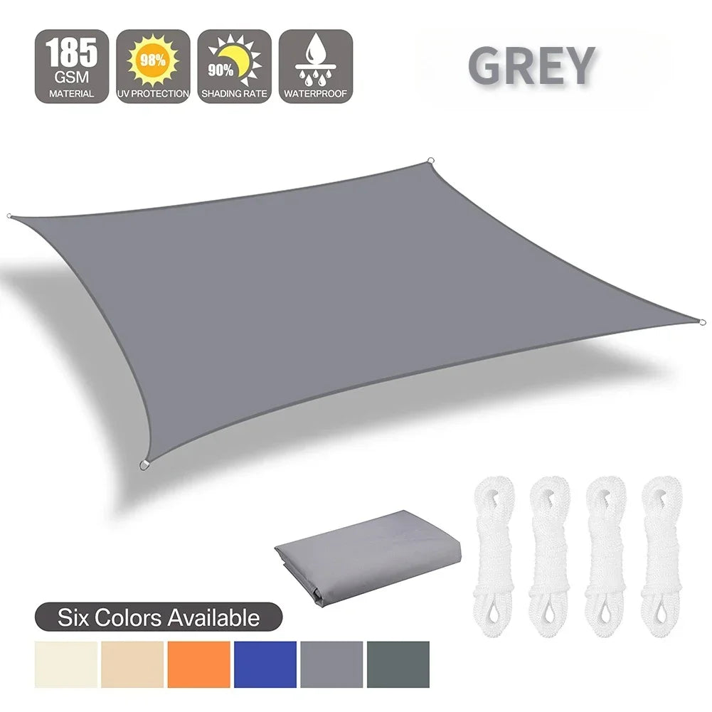 Waterproof Shade Sail for Outdoor Patio and Garden Canopy