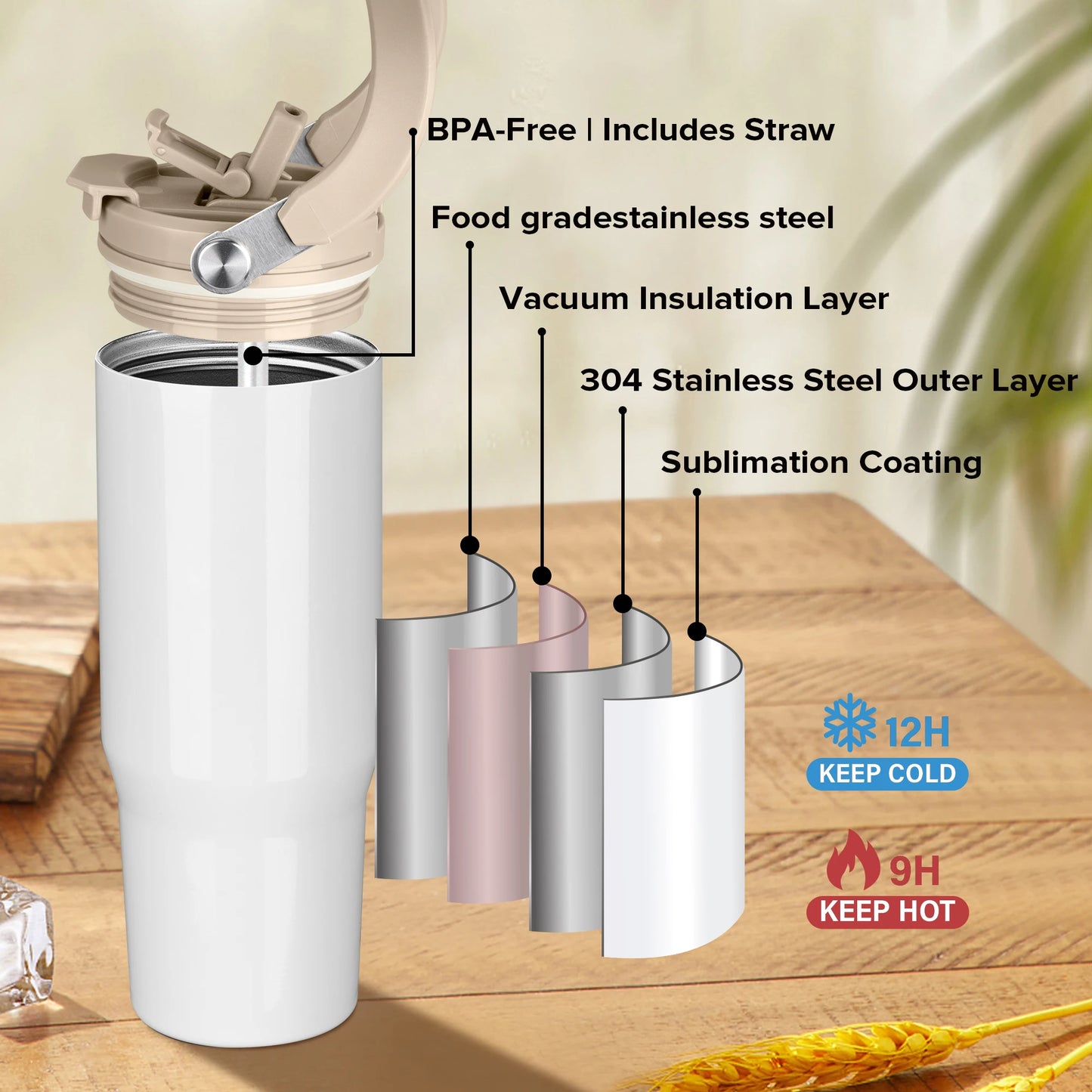 FastsubDrinkware Sublimation Tumblers Stainless Steel