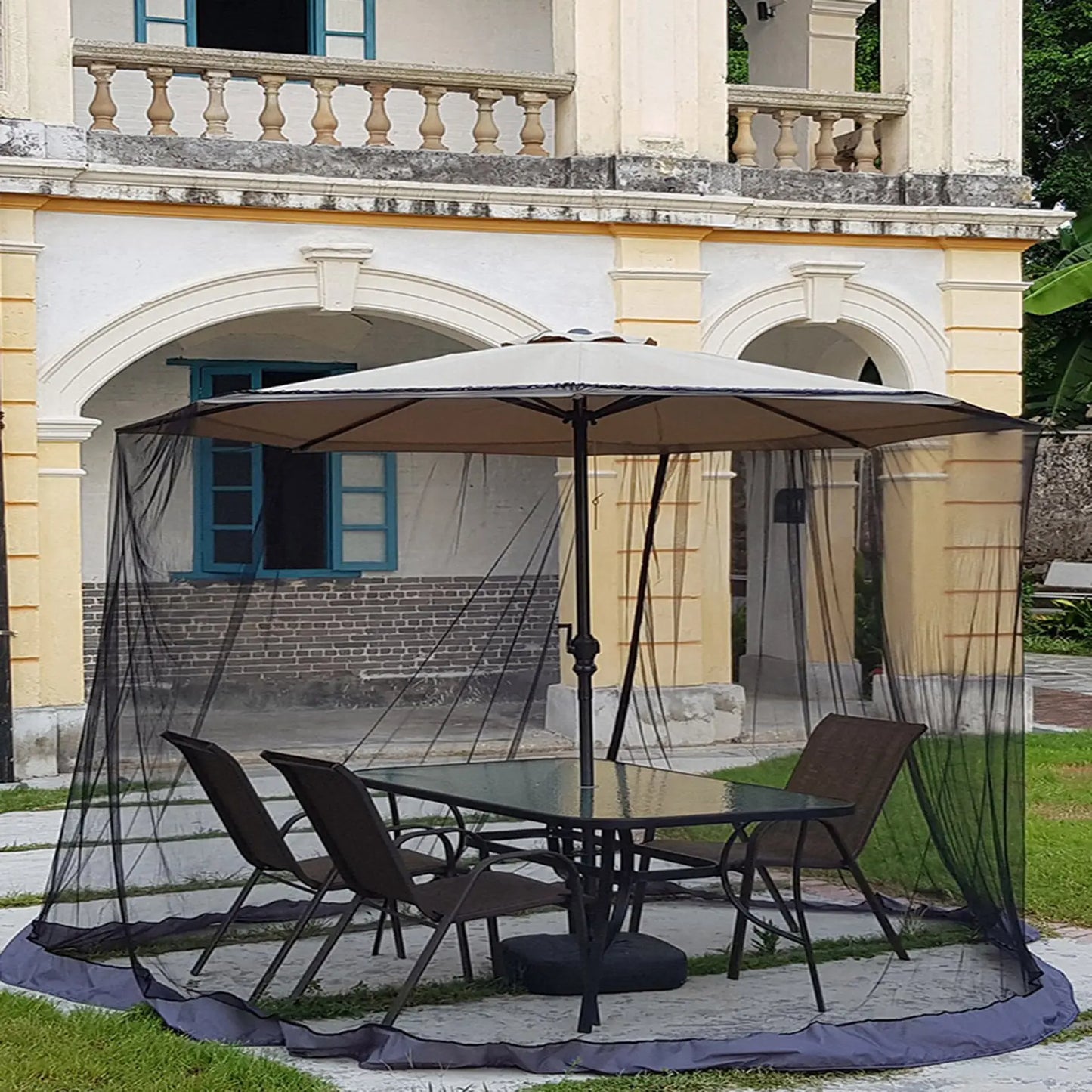 Outdoor Mosquito Net Sunshade Umbrella Pavilion Tent