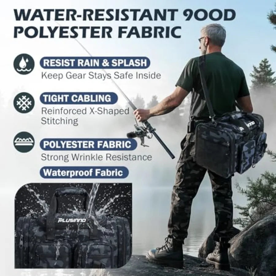 Expandable Fishing Gear for Saltwater and Freshwater Water Resistant