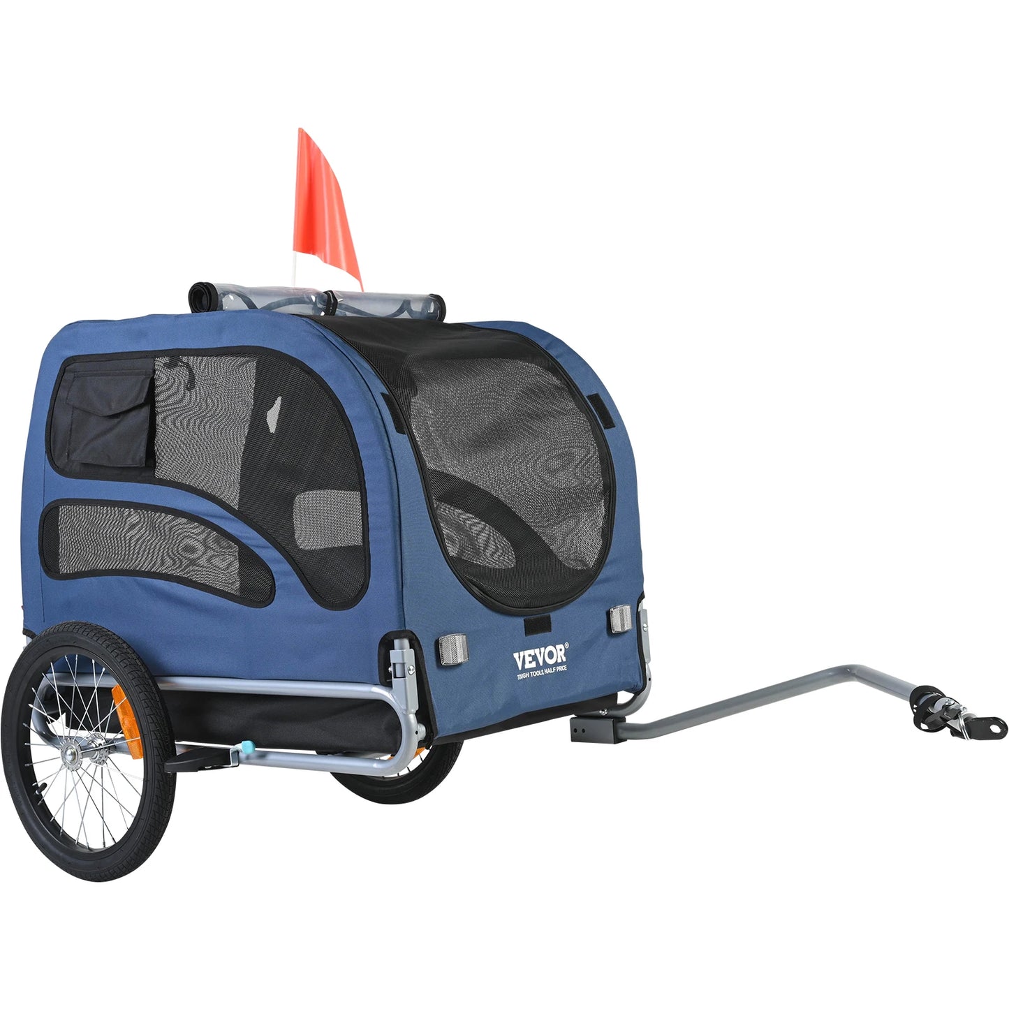 SucceBuy 100Lb Pet Cart Bicycle Carrier Dog Trailer With Coupler