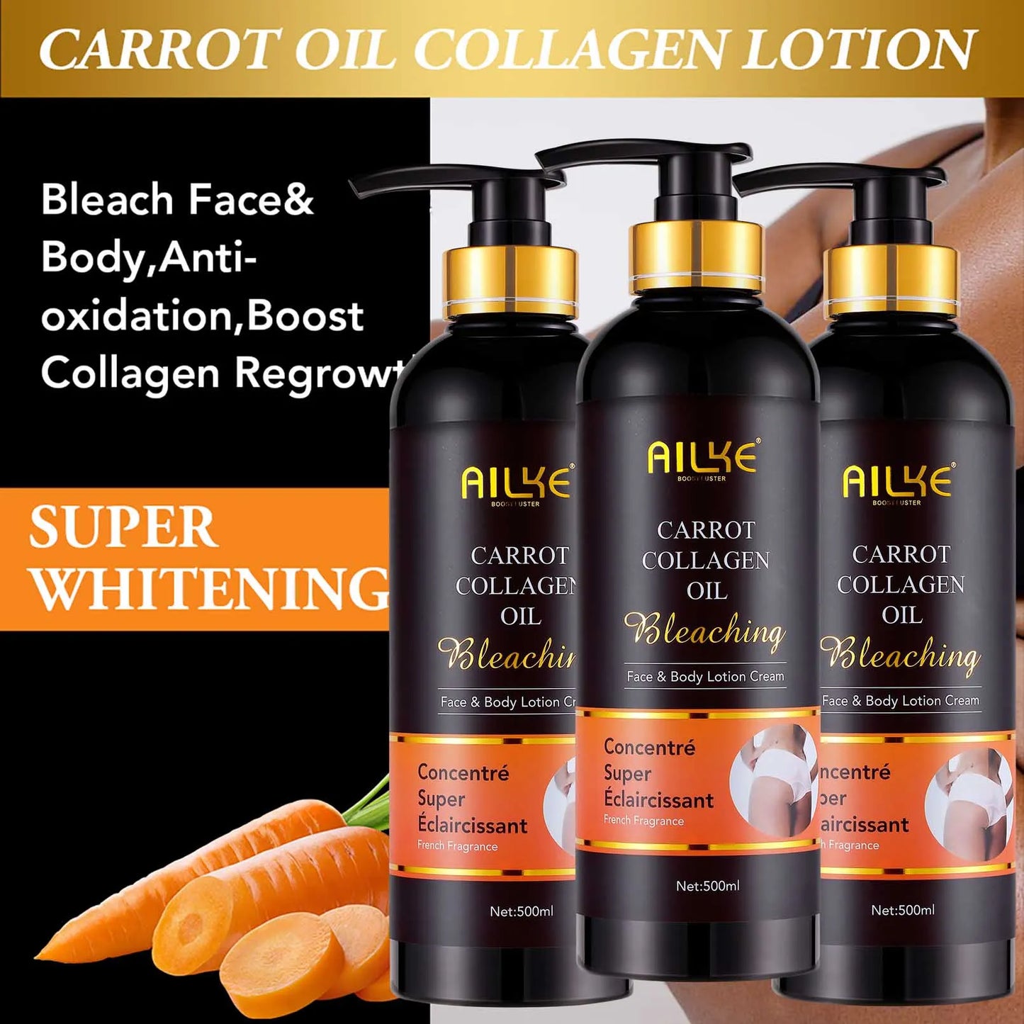 AILKE Collagen Whitening Kit Brightening Moisturizer