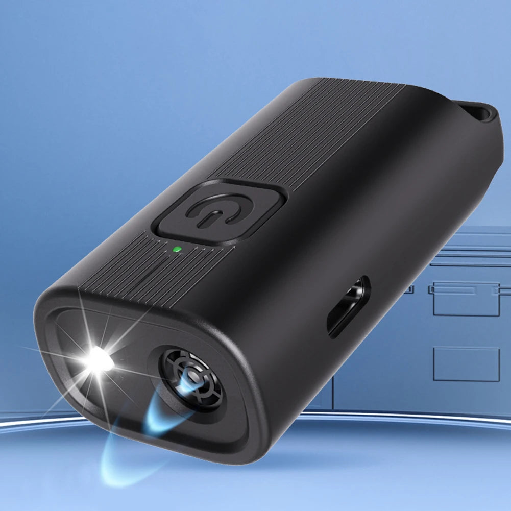 APWIKOGER Ultrasonic Dog Bark Deterrent with LED Flashlight Rechargeable